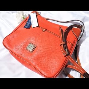 NEW Dooney & Bourke Salmon Leather Crossbody